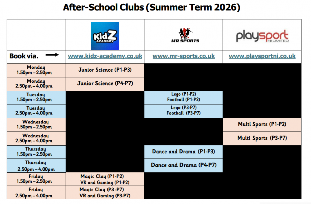 clubs term 1
