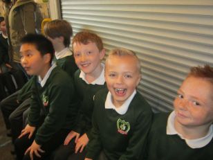 P5C visit the Recycling Bus